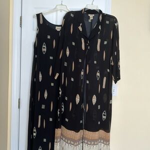 Plus 2 Pieces  maxi dress set